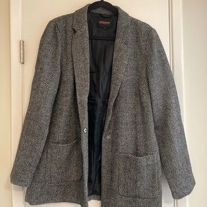 NEW Oversized Herringbone Blazer